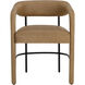 Mavia Ludlow Sesame Leather Dining Armchair